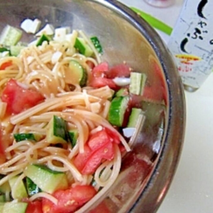 胡麻しゃぶ野菜パスタサラダ